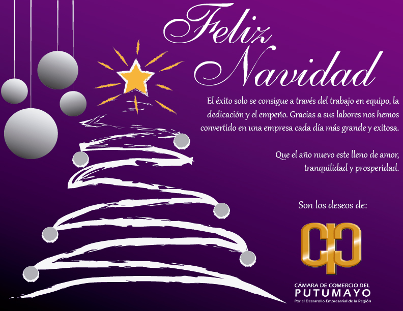 Feliz Navidad y Prospero Año Nuevo – Cámara de Comercio del Putumayo