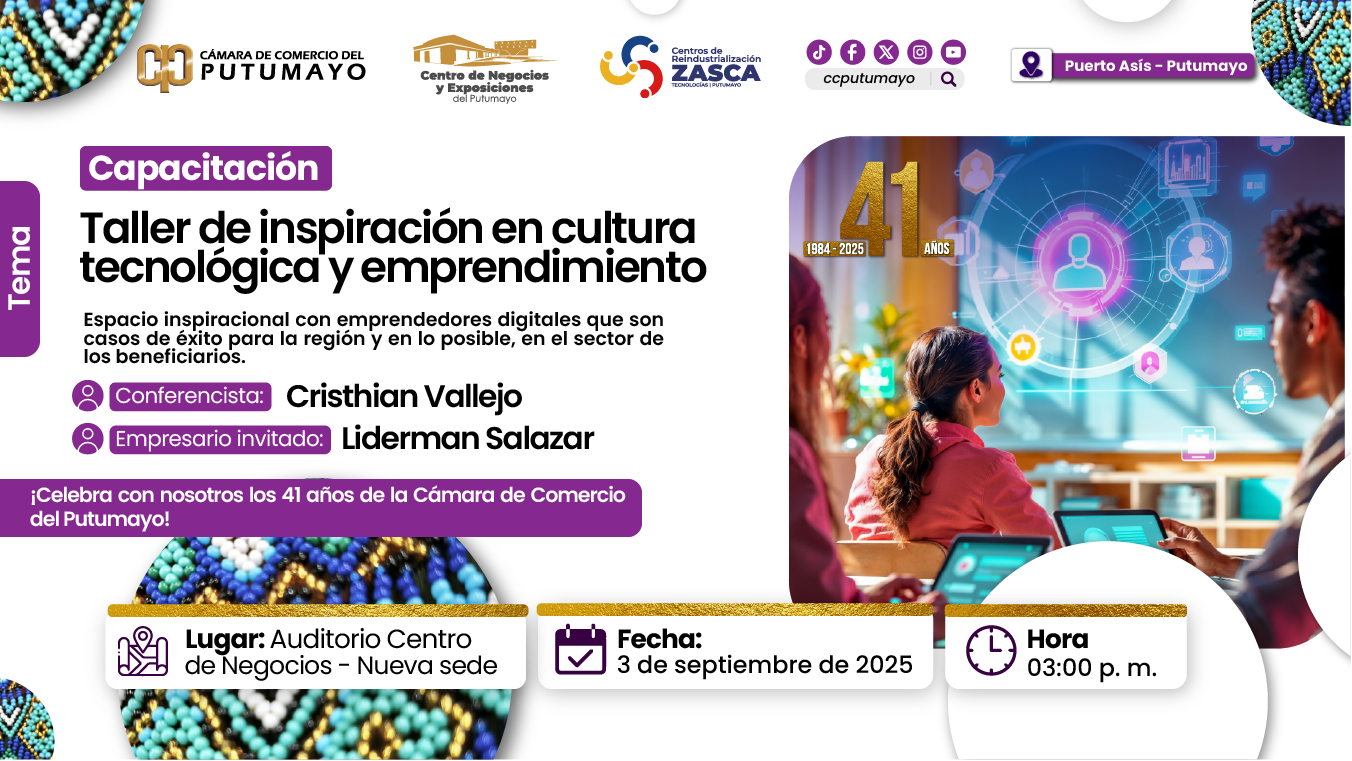 Taller de inspiración en cultura tecnológica y emprendimiento