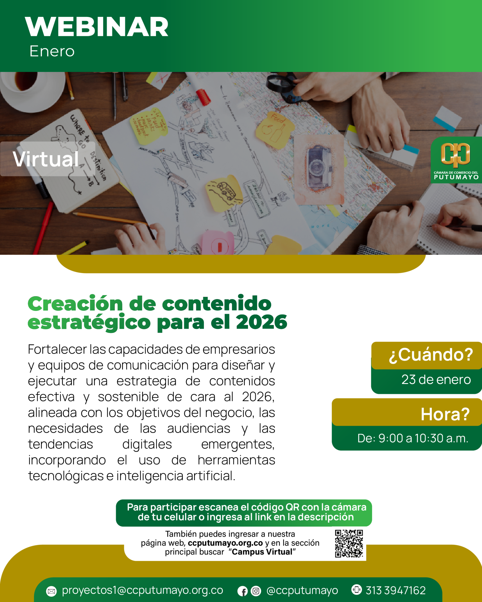 Creación de contenido estratégico para el 2026