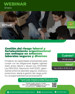 Gestión del riesgo laboral y fortalecimiento organizacional con enfoque en entornos laborales seguros y diversos