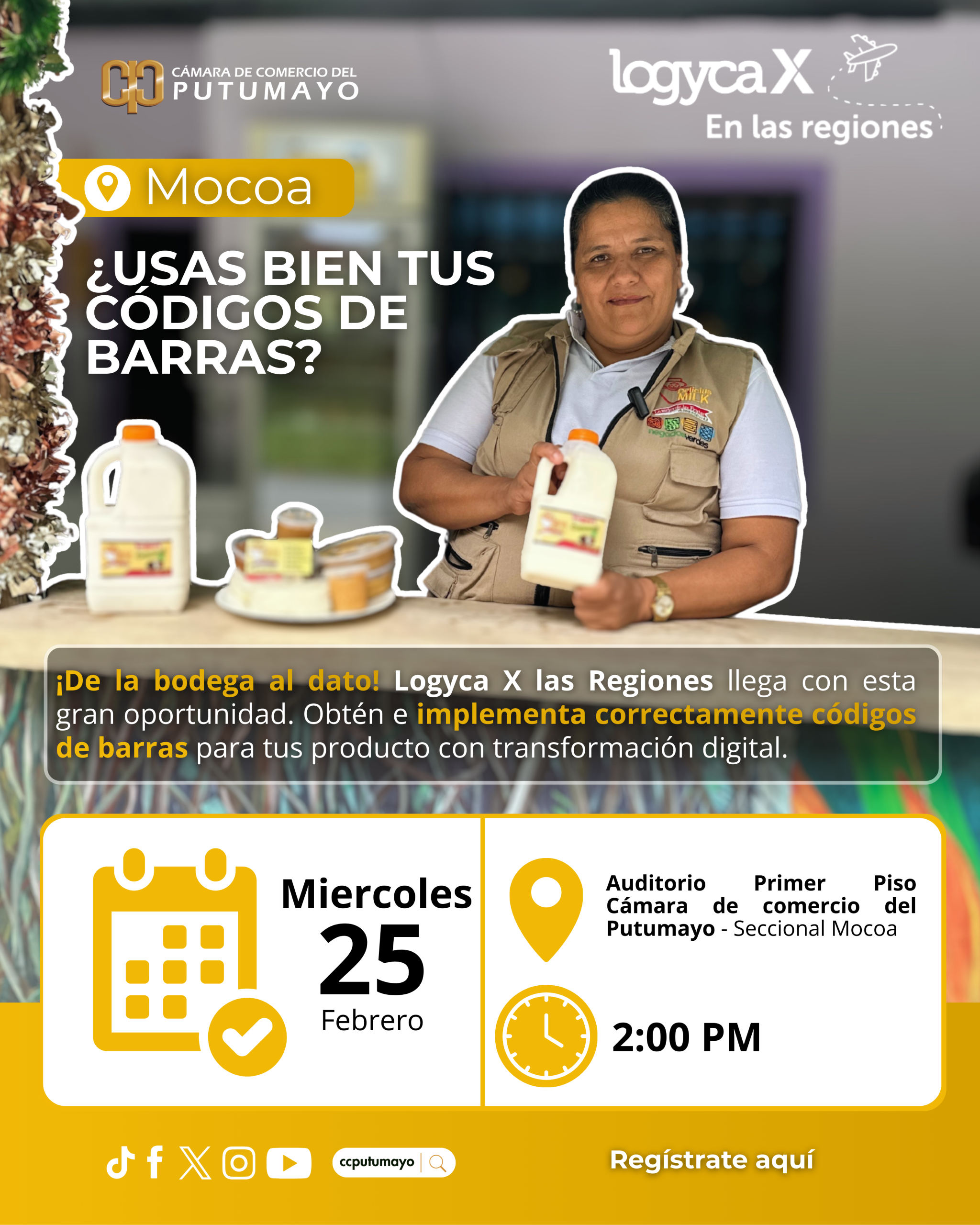 Pieza publicitaria, sobre capacitación, Usas bien tus códigos de barras