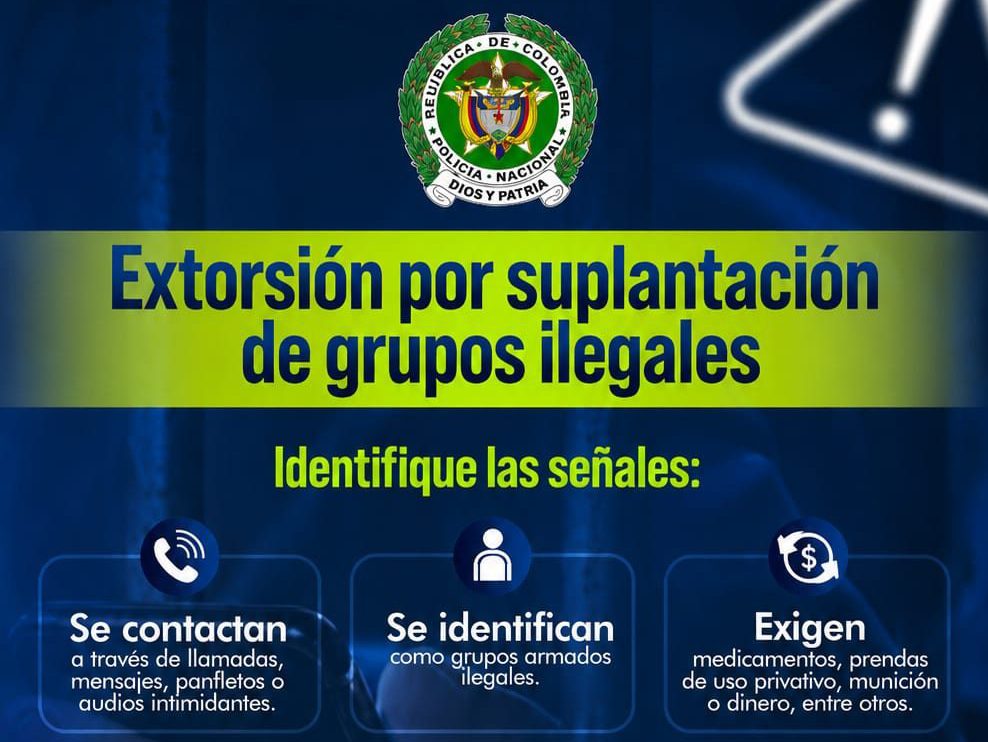 ¿Cómo identificar y prevenir la extorsión por suplantación de grupos ilegales?