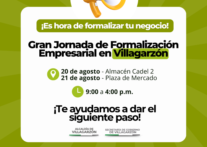 ¡Es hora de formalizar tu negocio!
